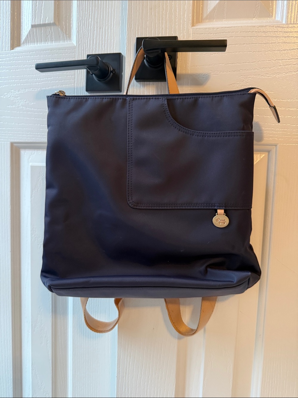 Radley Navy Nylon Backpack